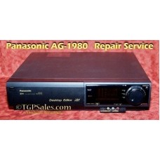 Panasonic AG1980 repair service for AG1980s never originally purchased from TGrant Photo LLC or an AG1980 TGP purchase older than 4 years