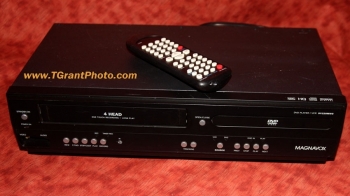 Magnanox VCR & DVD player - refurbished